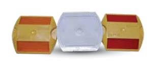 PLASTIC ROAD STUD OVAL SHAPE