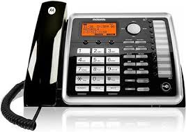 Motorola ML25260 DECT 6.0 Expandable Corded 2-line Business Phone with Caller ID, Black